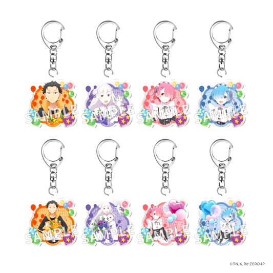 Re:ZERO -Starting Life in Another World- Trading Acrylic Keychain Flower & Balloon ver. [NEW]