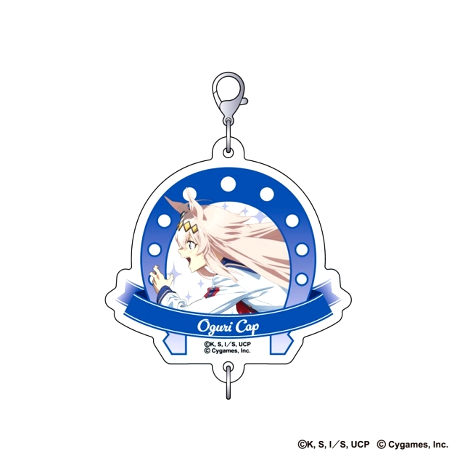 Anime "Umamusume: Cinderella Gray" Connecting Hologram Acrylic Keychain Oguri Cap [NEW]