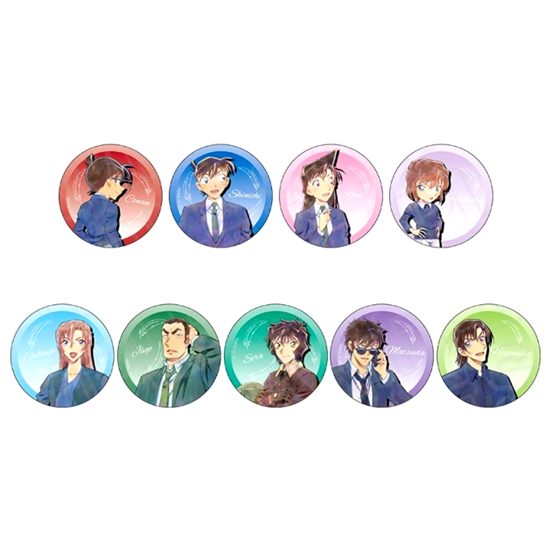 Detective Conan Hologram Button (Random) PALE TONE series vol.7 Goods - Bache [NEW]