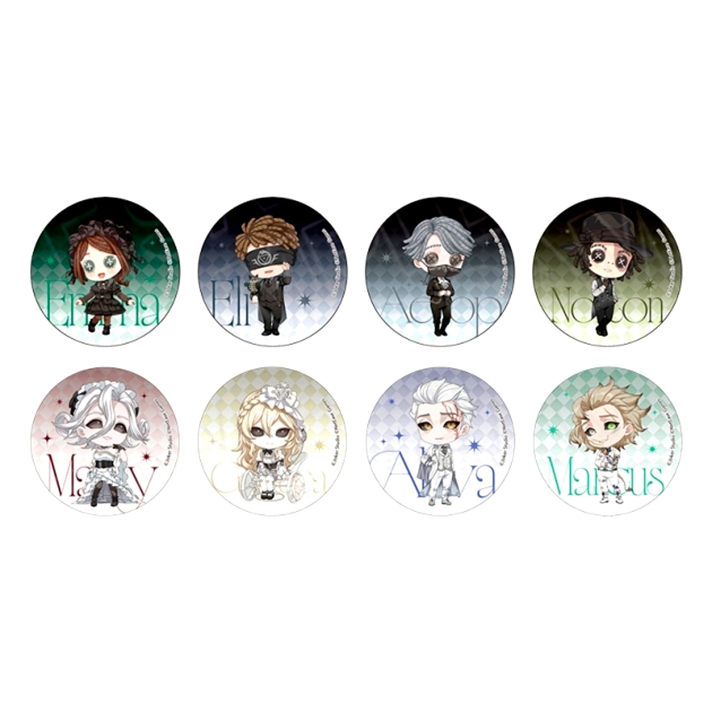 Identity V Glitter Button (Random) Infinity colors Chibi ver. Goods - Bache [NEW]