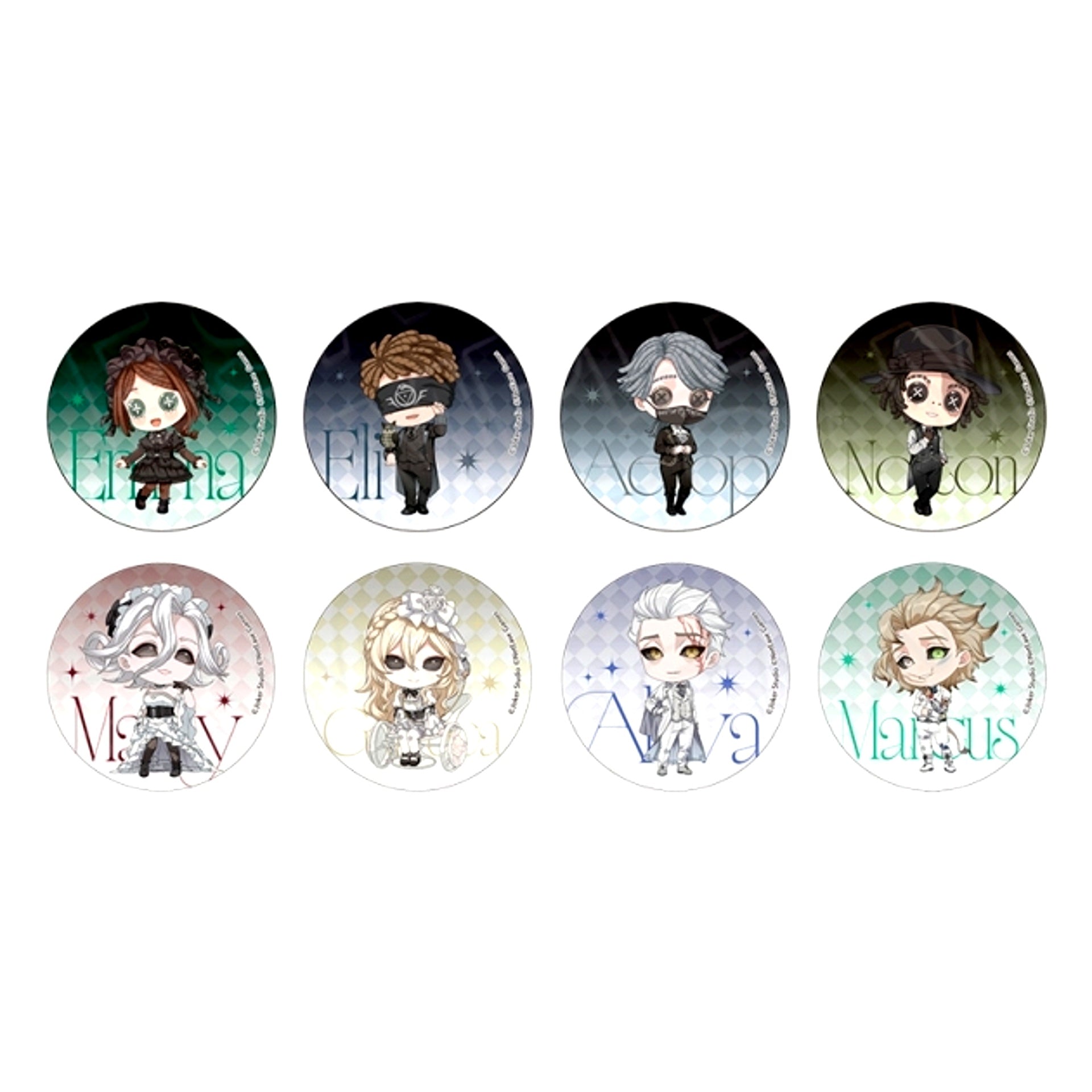 Identity V Glitter Button (Random) Infinity colors Chibi ver. Goods - Bache [NEW]