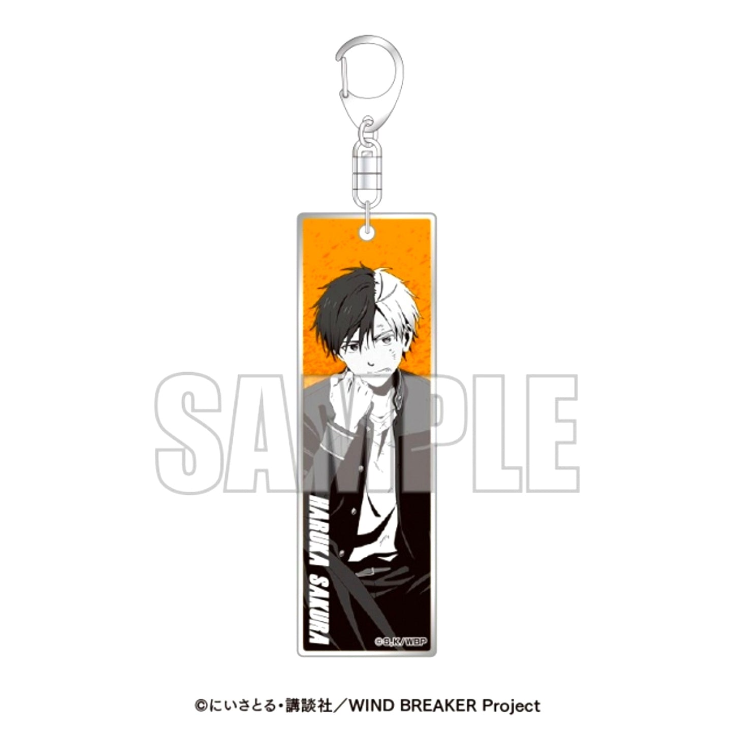 TV Anime WIND BREAKER x Karaoke BanBan Metallic Acrylic Keychain (Full Body) Haruka Sakura [NEW]
