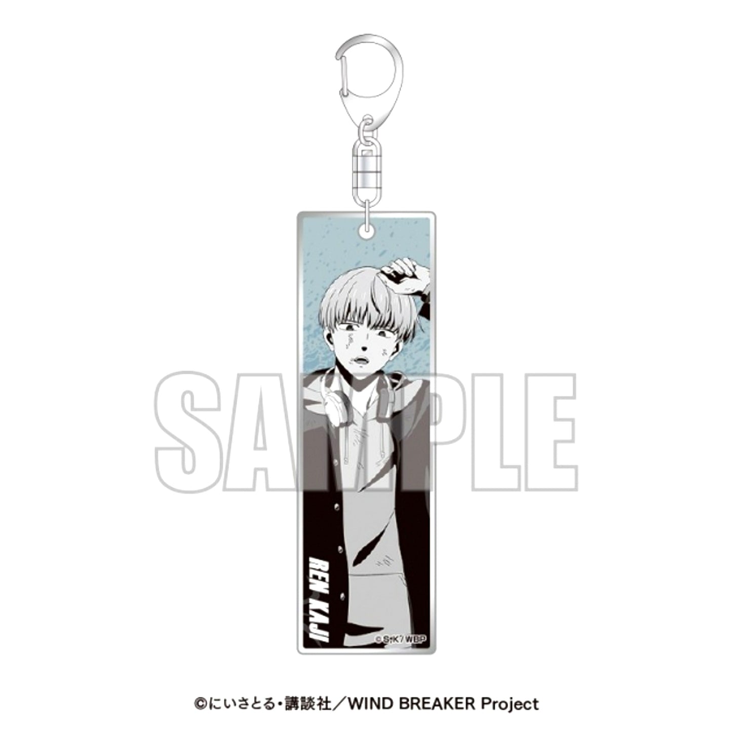 TV Anime WIND BREAKER x Karaoke BanBan Metallic Acrylic Keychain (Full Body) Kaji Ren [NEW]