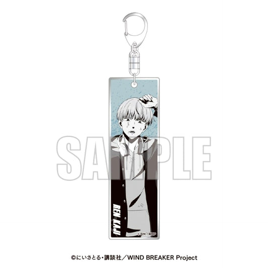 TV Anime WIND BREAKER x Karaoke BanBan Metallic Acrylic Keychain (Full Body) Kaji Ren [NEW]