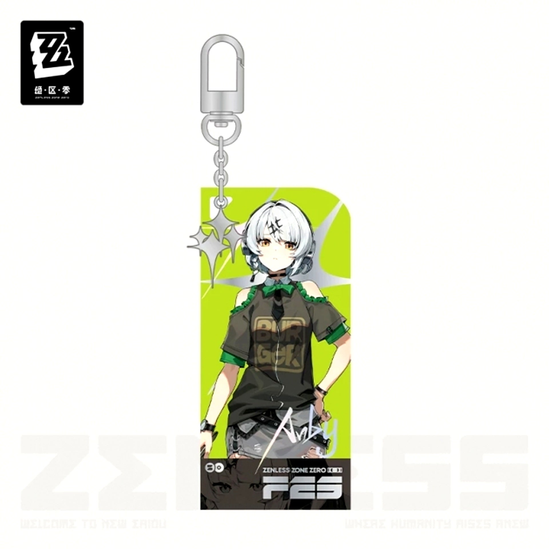 Zenless Zone Zero Amusement Park Radiant Moments Series 25Fes Standing Art Acrylic Keychain Anby [NEW]