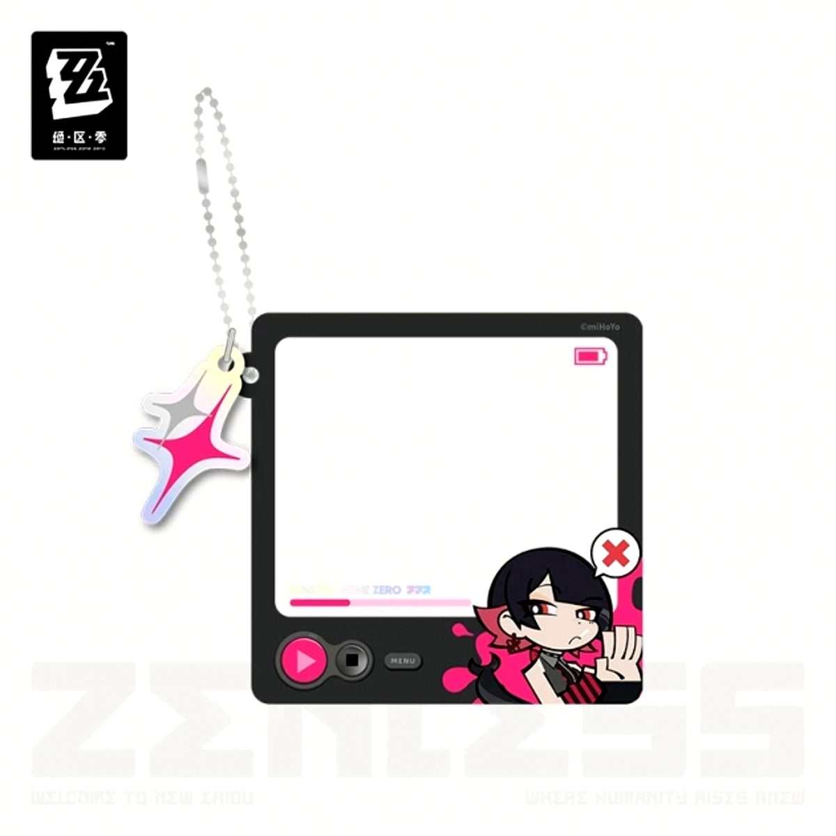 Zenless Zone Zero Amusement Park Radiant Moments Series 25Fes Chibi Character Stamp Acrylic Keychain Ellen [NEW]