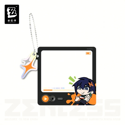 Zenless Zone Zero Amusement Park Radiant Moments Series 25Fes Chibi Character Stamp Acrylic Keychain Rin [NEW]