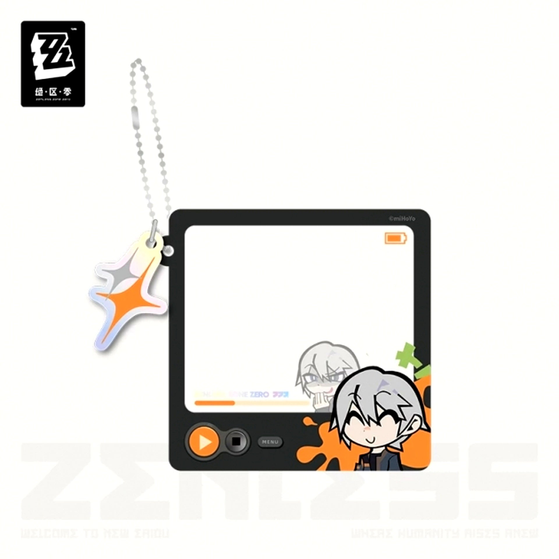 Zenless Zone Zero Amusement Park Radiant Moments Series 25Fes Chibi Character Stamp Acrylic Keychain Akira [NEW]