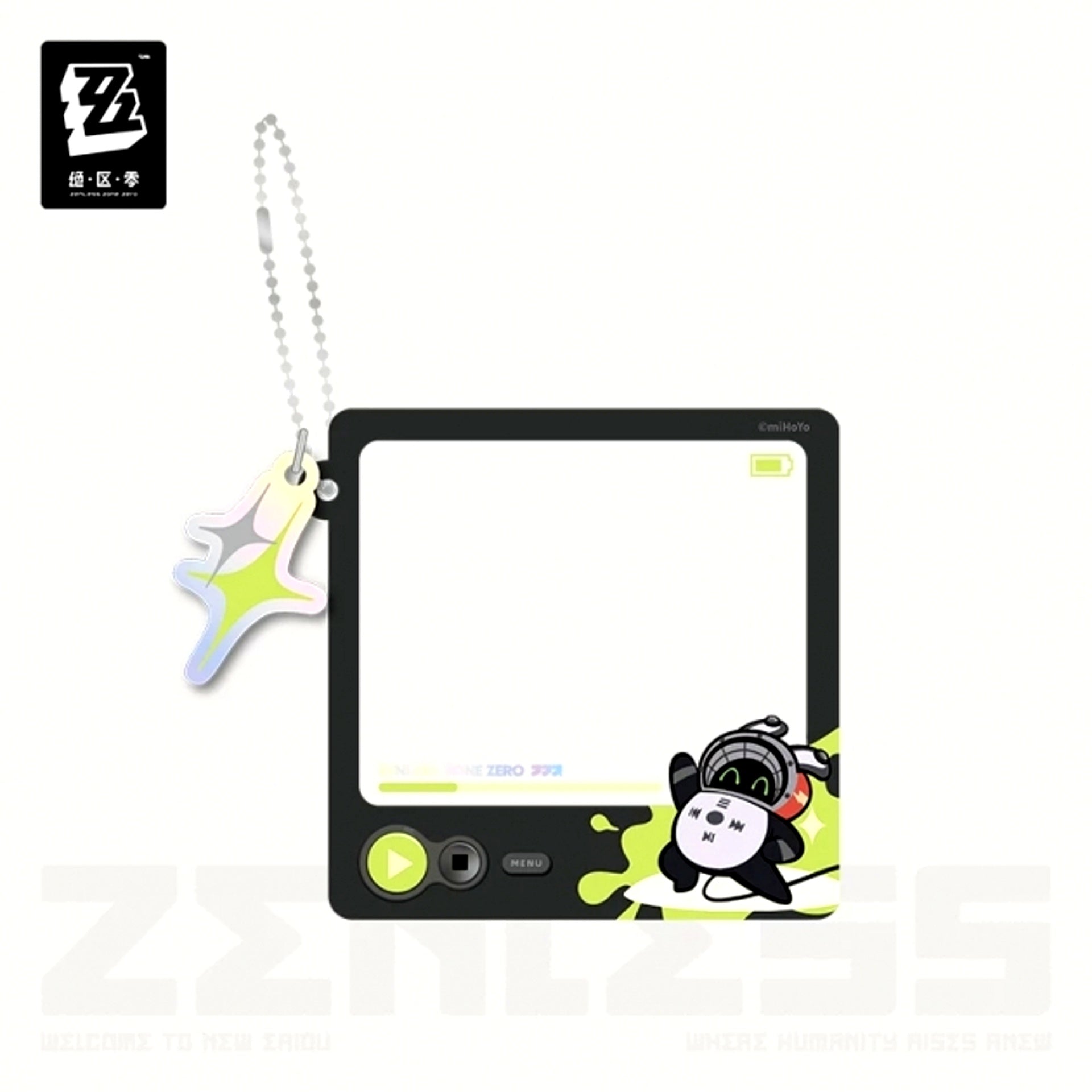 Zenless Zone Zero Amusement Park Radiant Moments Series 25Fes Chibi Character Stamp Acrylic Keychain Bangboo [NEW]