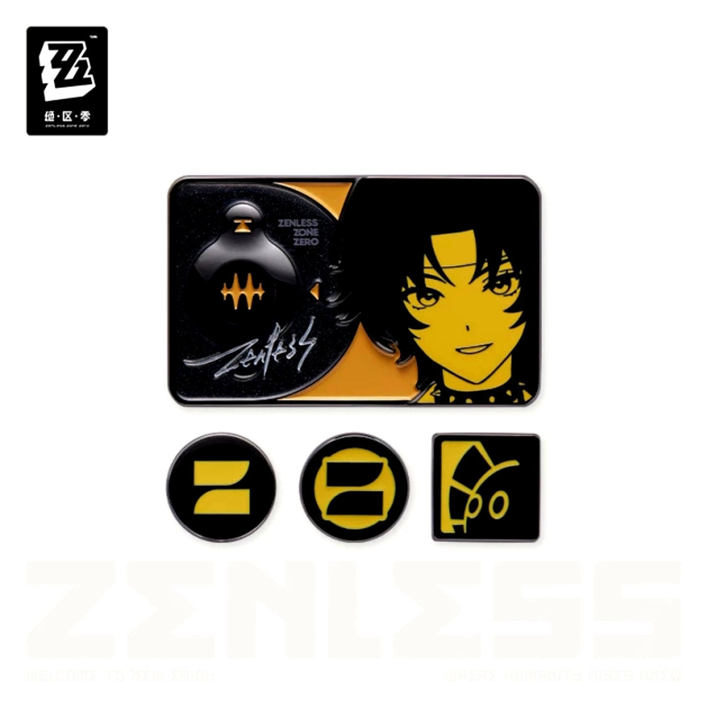 Zenless Zone Zero Amusement Park Radiant Moments Series Metal Pin Badge Set Harumasa [NEW]