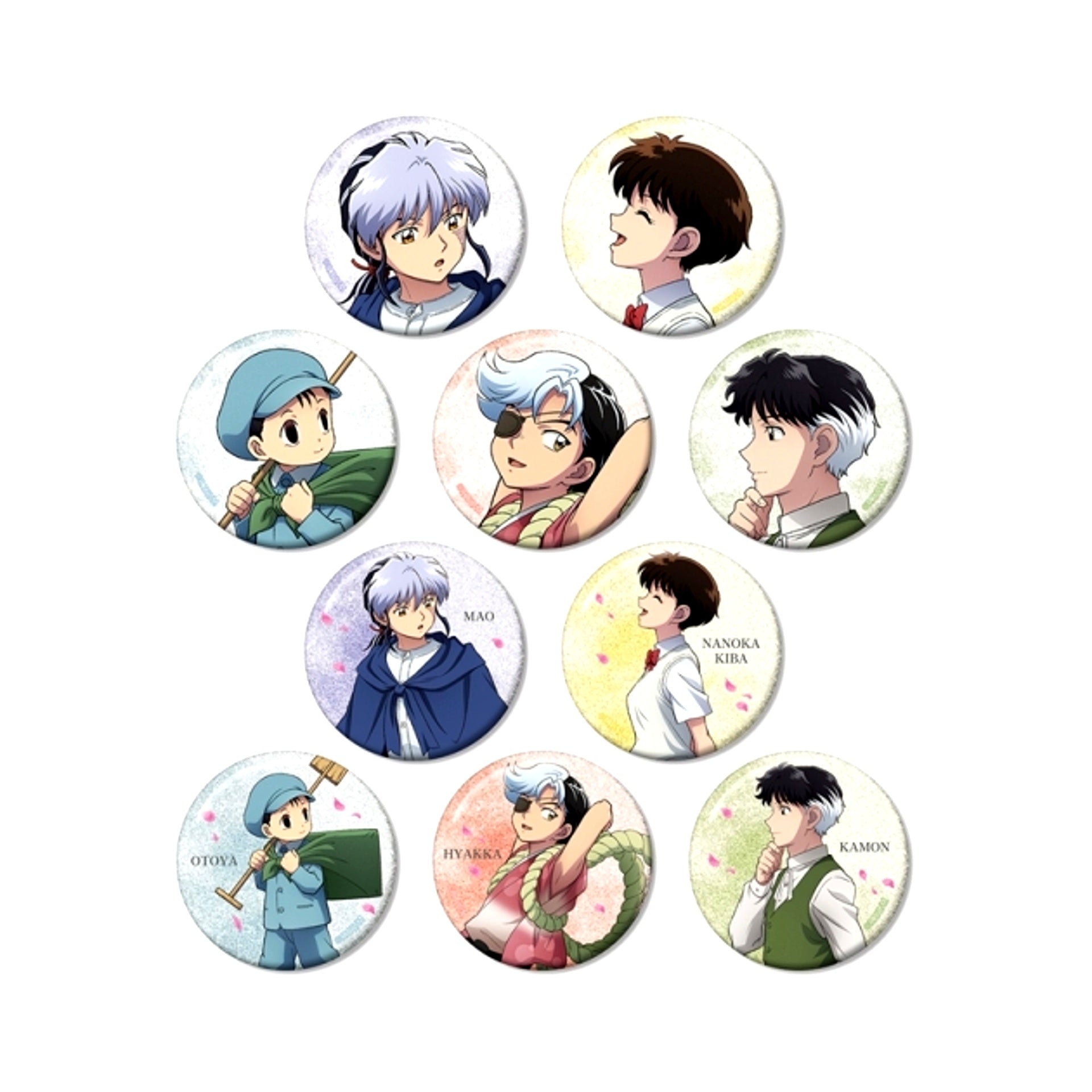 TV Anime MAO Newly Drawn Walking ver. Trading Glitter Can Badge (with Bonus) [NEW]