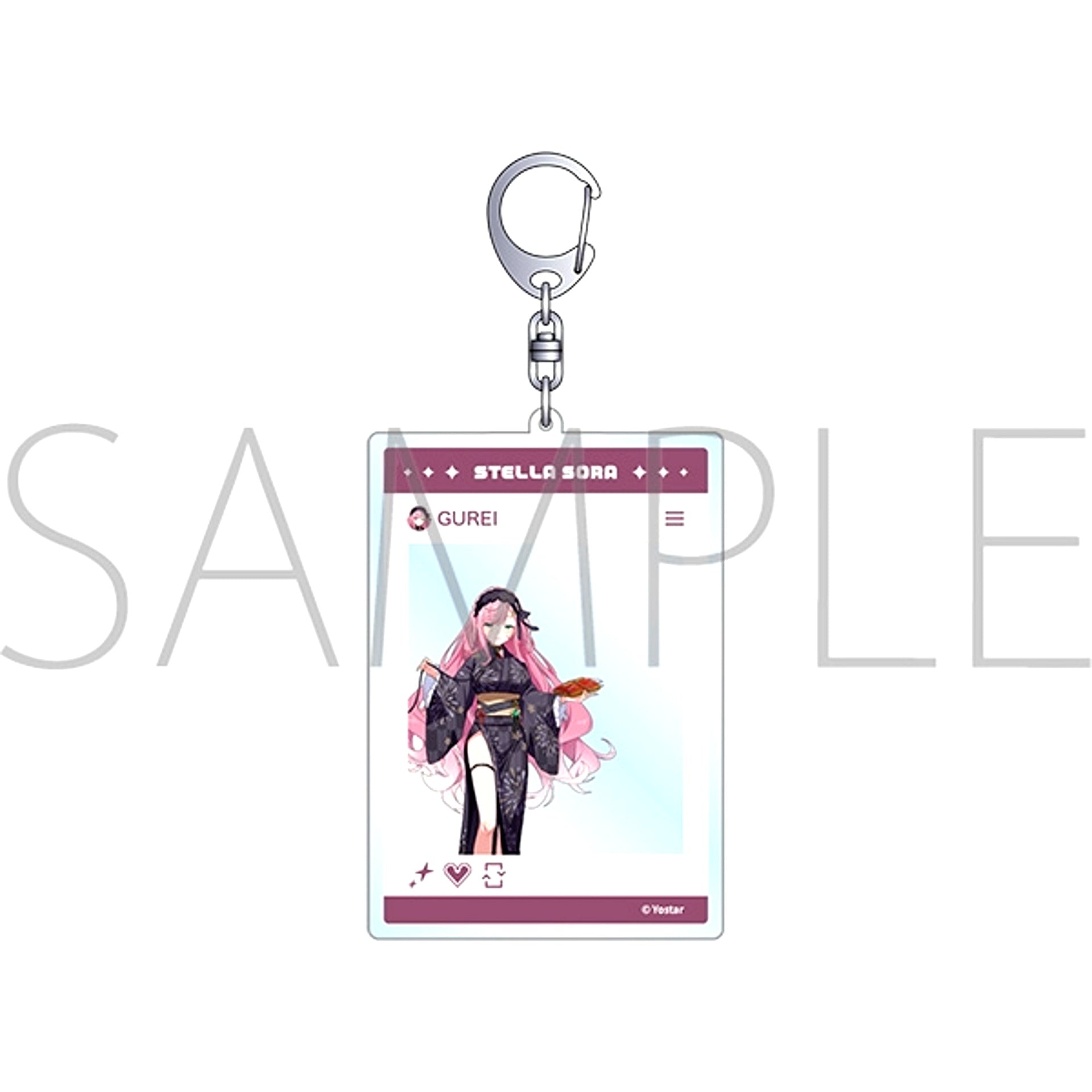 Stella Sora SNS Style Acrylic Keychain / Grey [NEW]