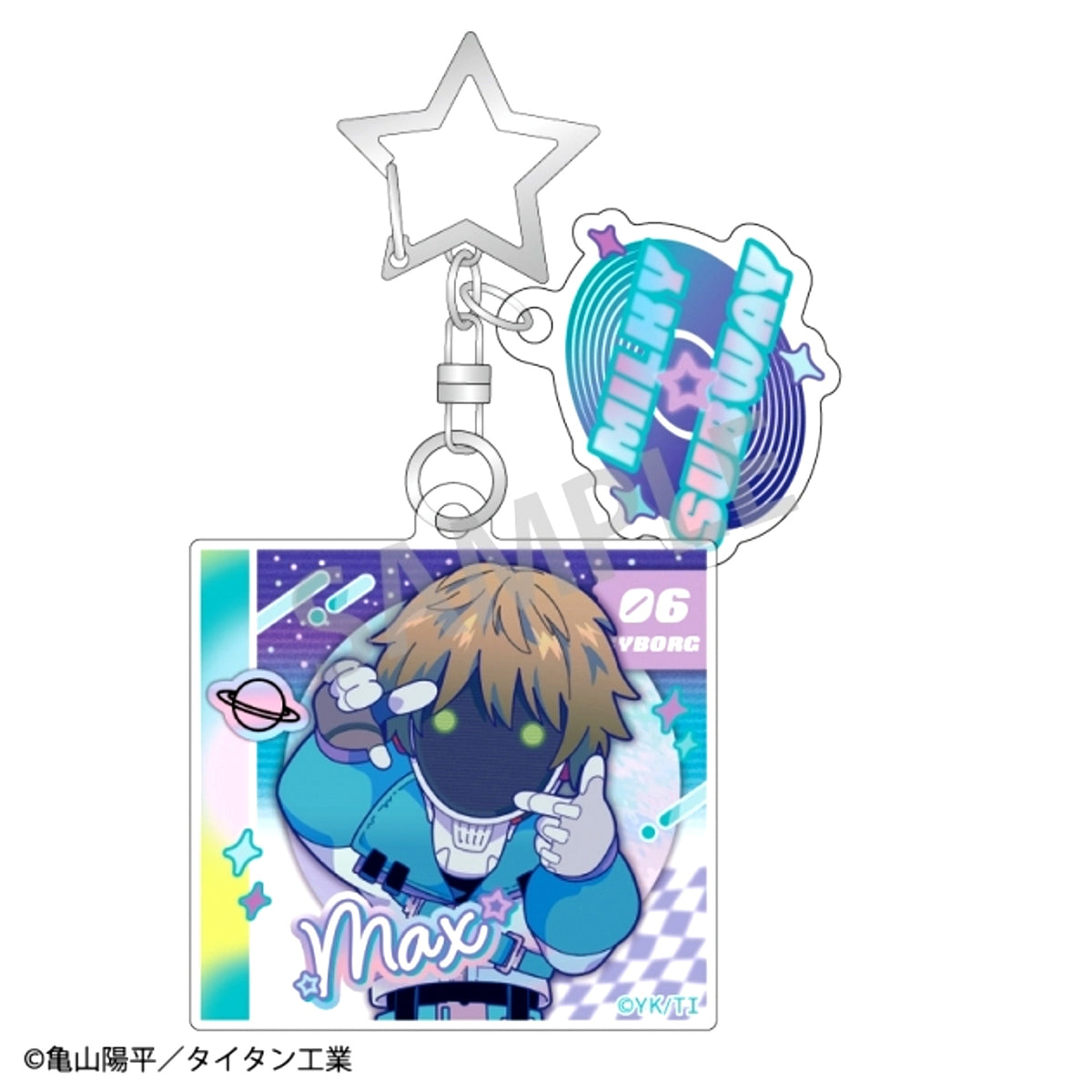 Galaxy Express Milky Subway Double Parts Acrylic Keychain Max / Newly Drawn Vol.3 COSMOS IDOL [NEW]