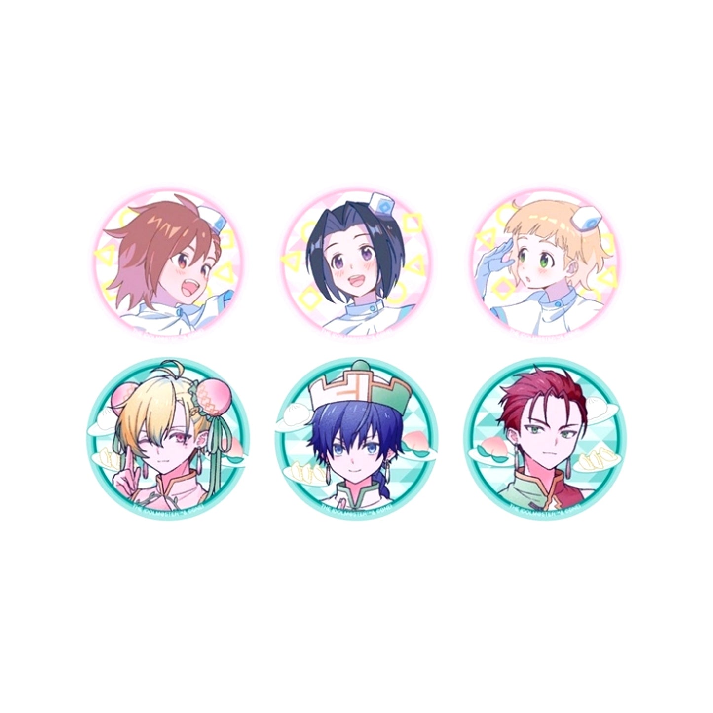 THE IDOLM@STER SideM 2D MV Release Commemoration Goods Can Badge vol.1 (B) (All 6 Types, Random) [NEW]
