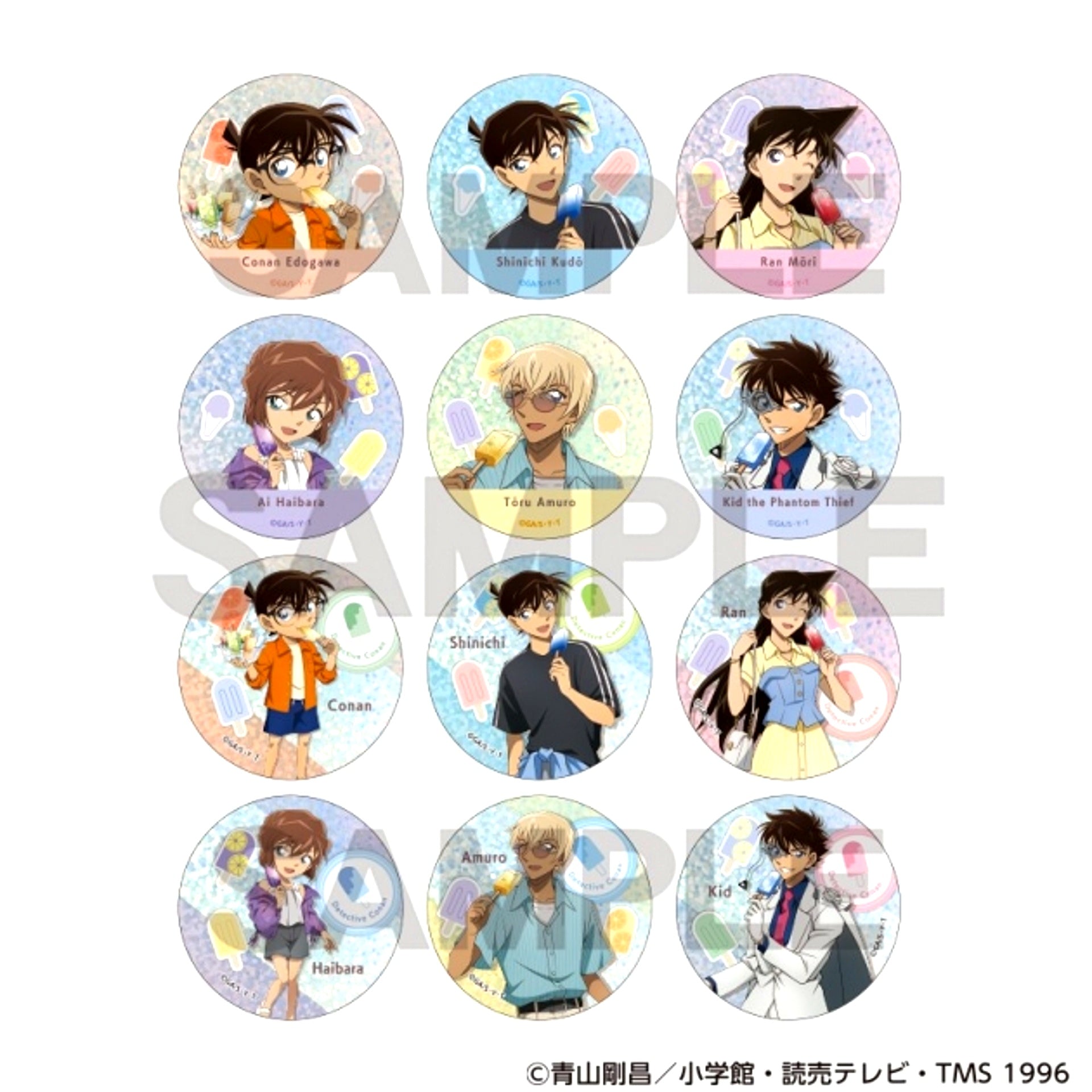 Detective Conan Trading Sparkle Can Badge Ice Candy (Reissue) [NEW]
