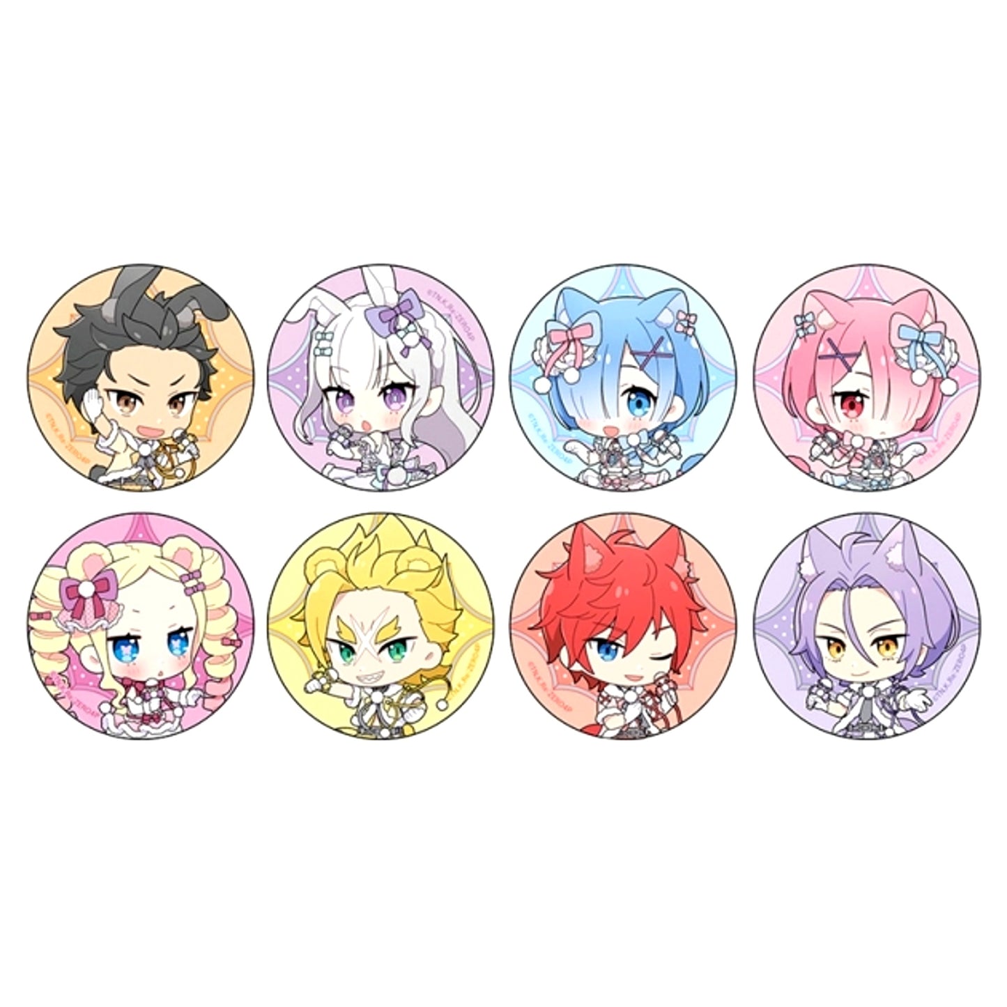 Re:ZERO -Starting Life in Another World- Trading Can Badge (Animal Ear Idol / Mini Character) [NEW]