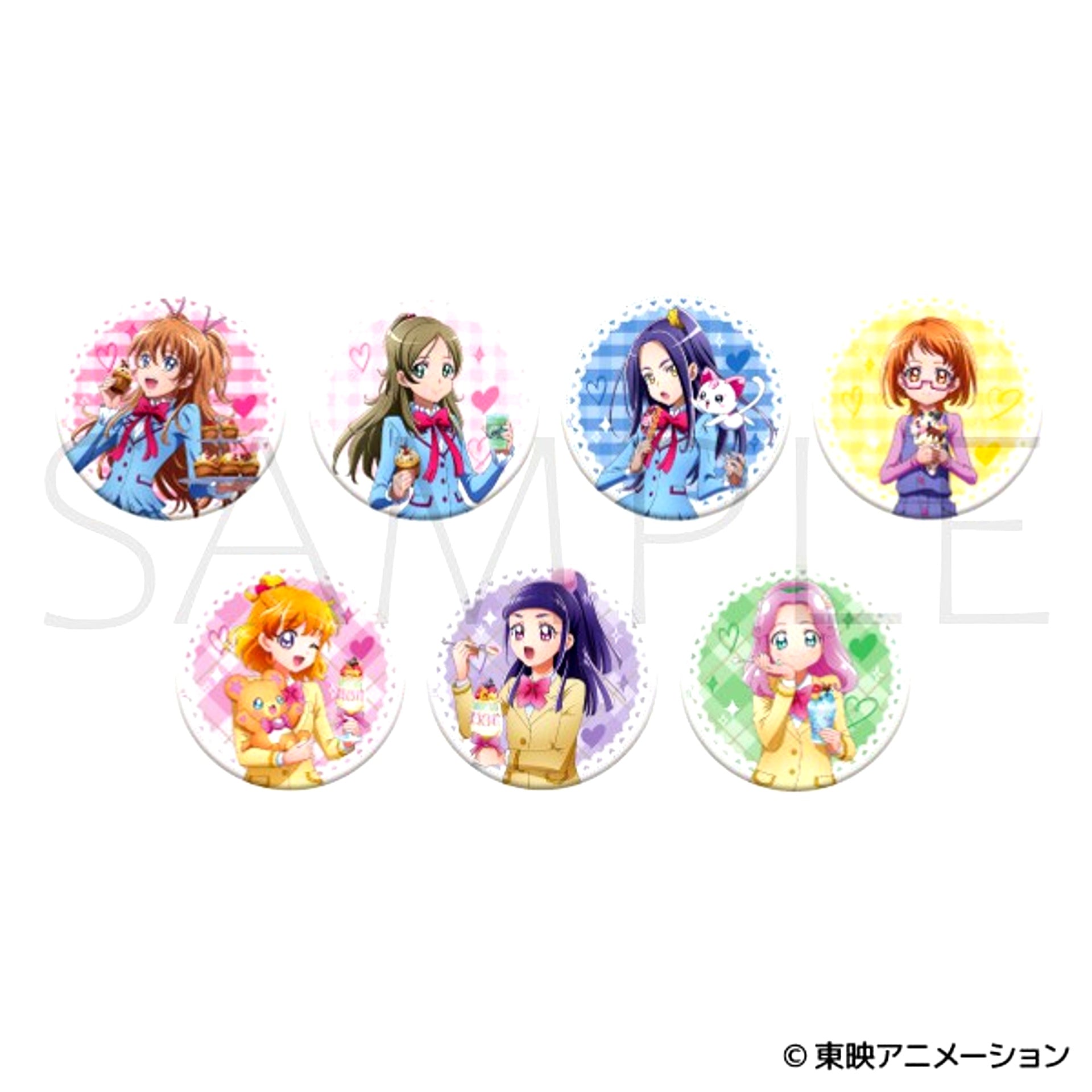 Pretty Cure Glitter Character Badge Collection Goods - Badge [NEW]