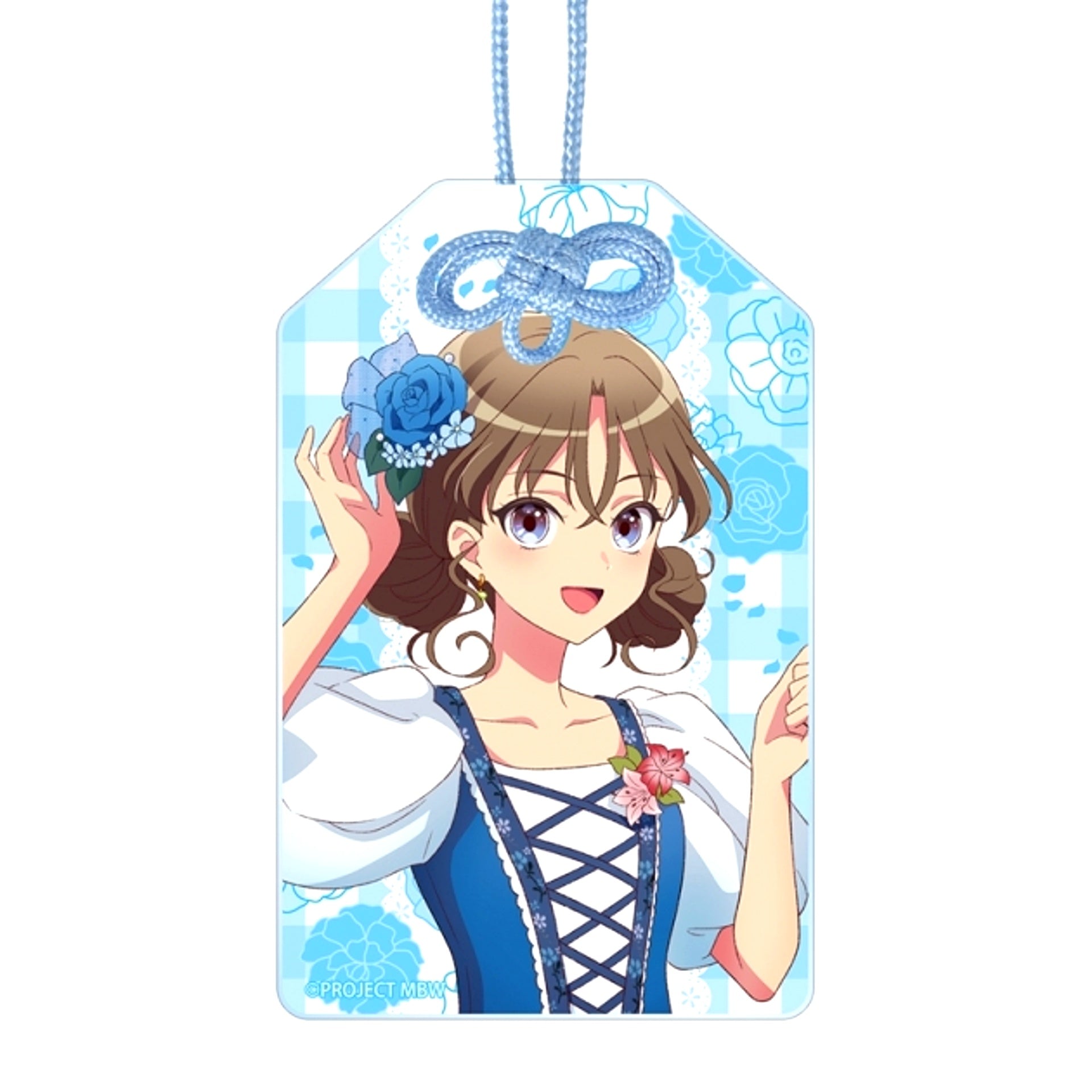 Maebashi Witches Newly Drawn Mai Kamiizumi Flower Festival ver. Acrylic Omamori Charm [NEW]