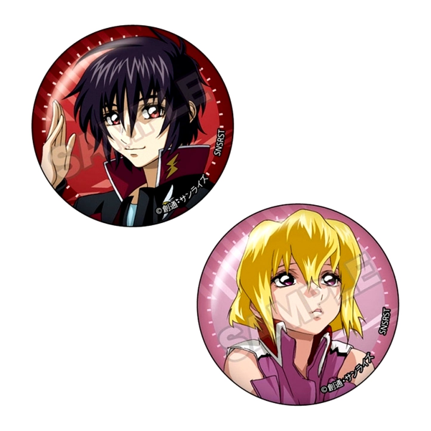 Mobile Suit Gundam SEED DESTINY vol.3 Pair Can Badge Shinn Asuka & Stellar Loussier (Reissue) [NEW]