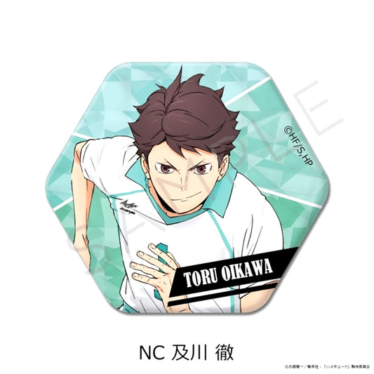 Haikyu!! Vol.12 Hexagonal Can Badge NC (Toru Oikawa) [NEW]