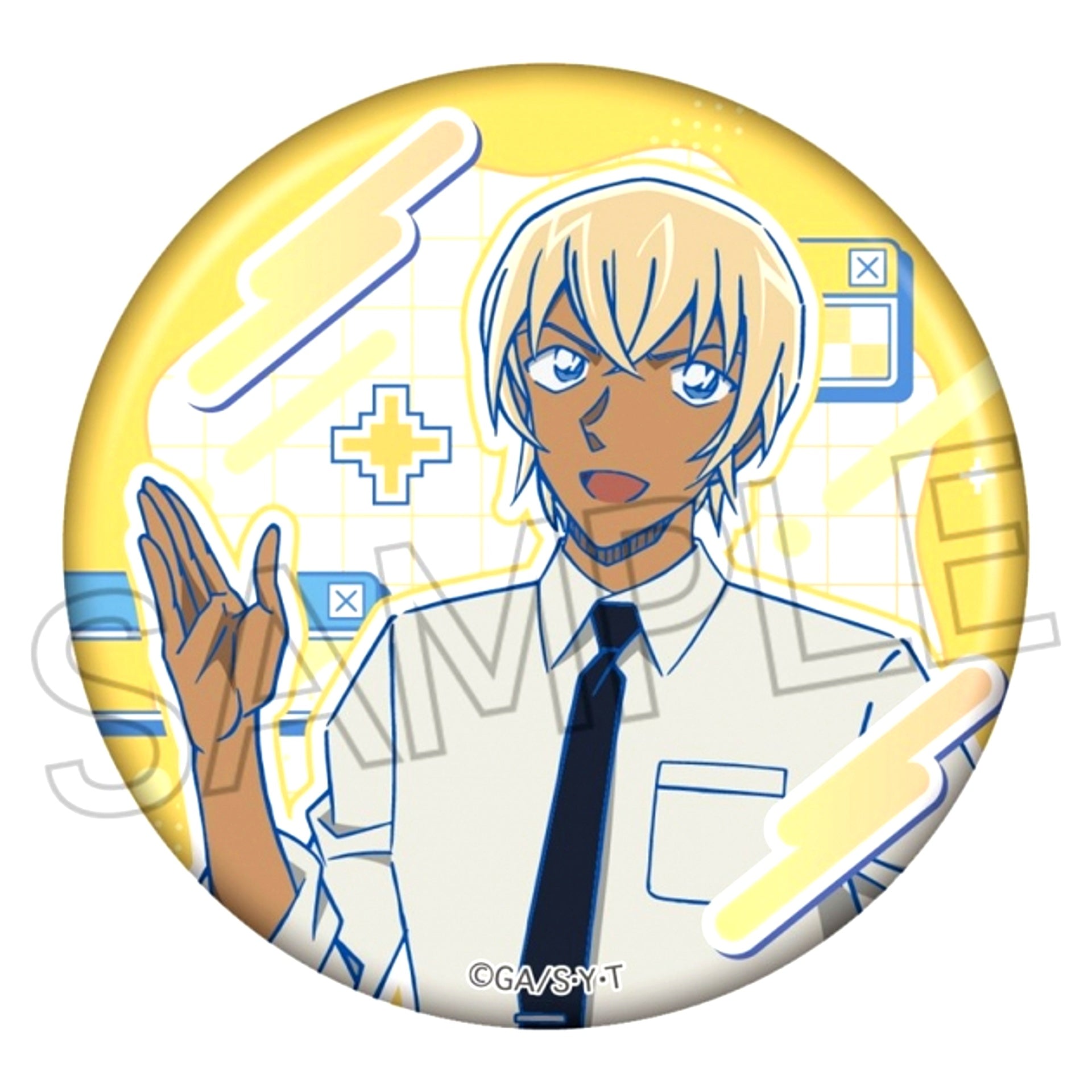 Detective Conan Neutro Pop Can Badge -High Five- Toru Amuro [NEW]