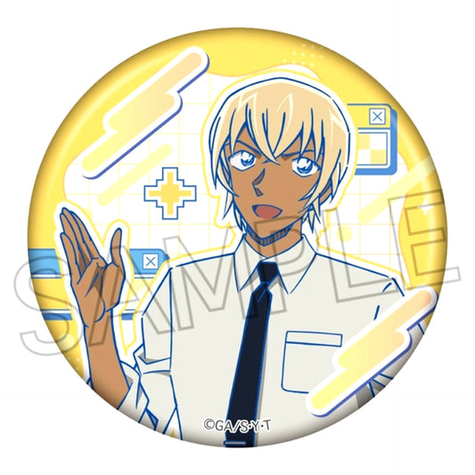 Detective Conan Neutro Pop Can Badge -High Five- Toru Amuro [NEW]