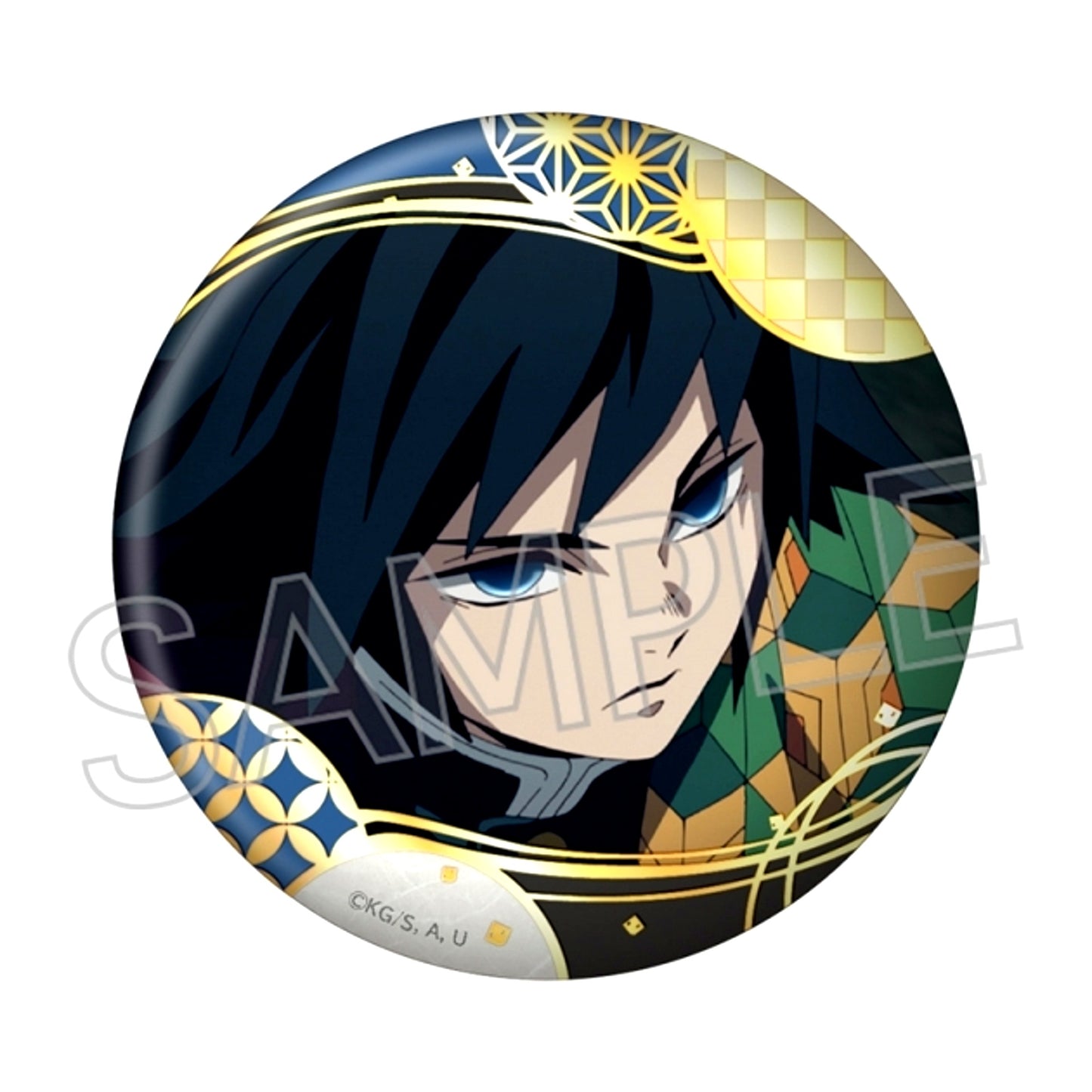 Demon Slayer: Kimetsu no Yaiba Foil Stamped Button Vol.4 Giyu Tomiokau Goods - Badge [NEW]