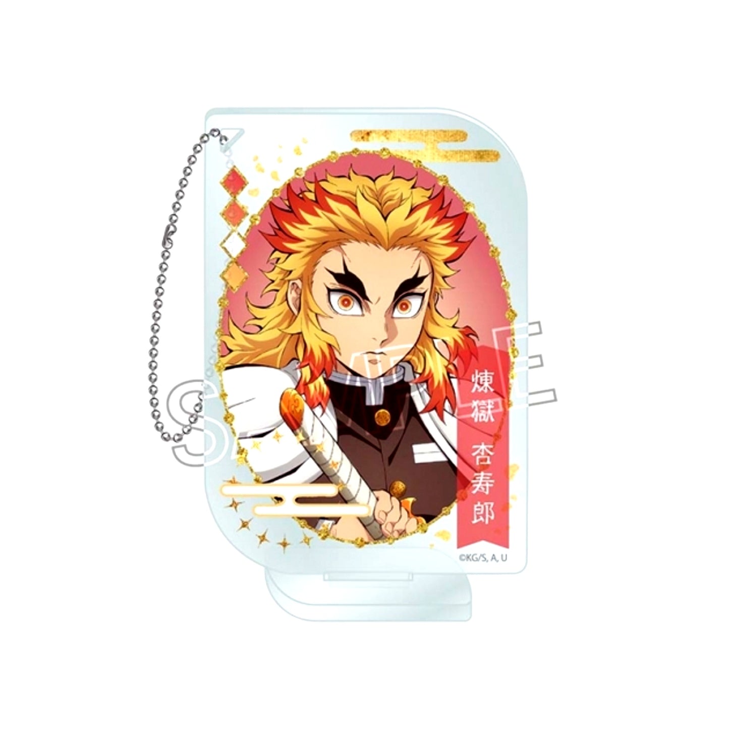 Demon Slayer: Kimetsu no Yaiba Acrylic Keychain -Name Pops Vol.2- Kyojuro Rengoku [NEW]