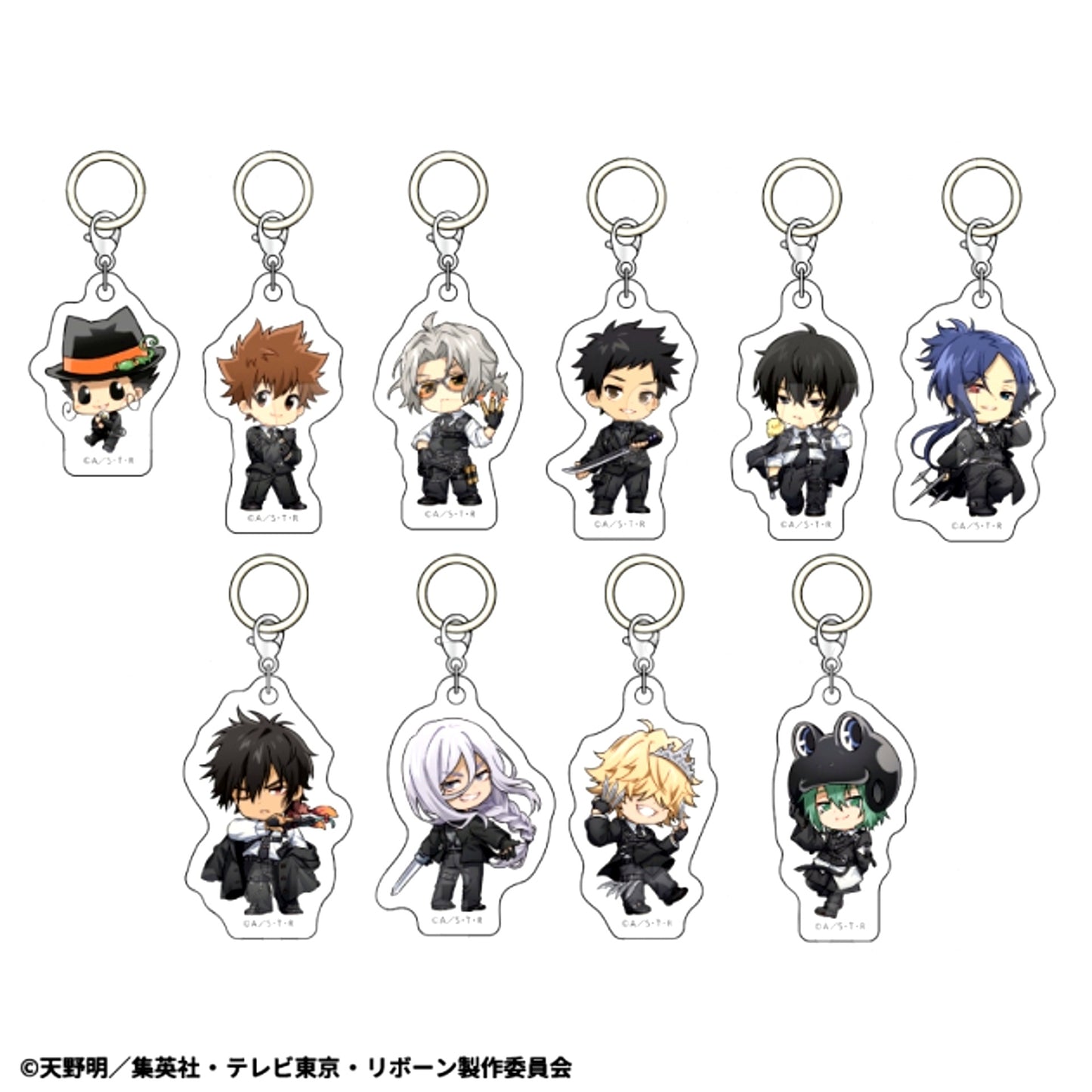 Reborn! Chibi Chara ver. Trading Character Charm Goods - Charm BATTLE MODE BLACK [NEW]