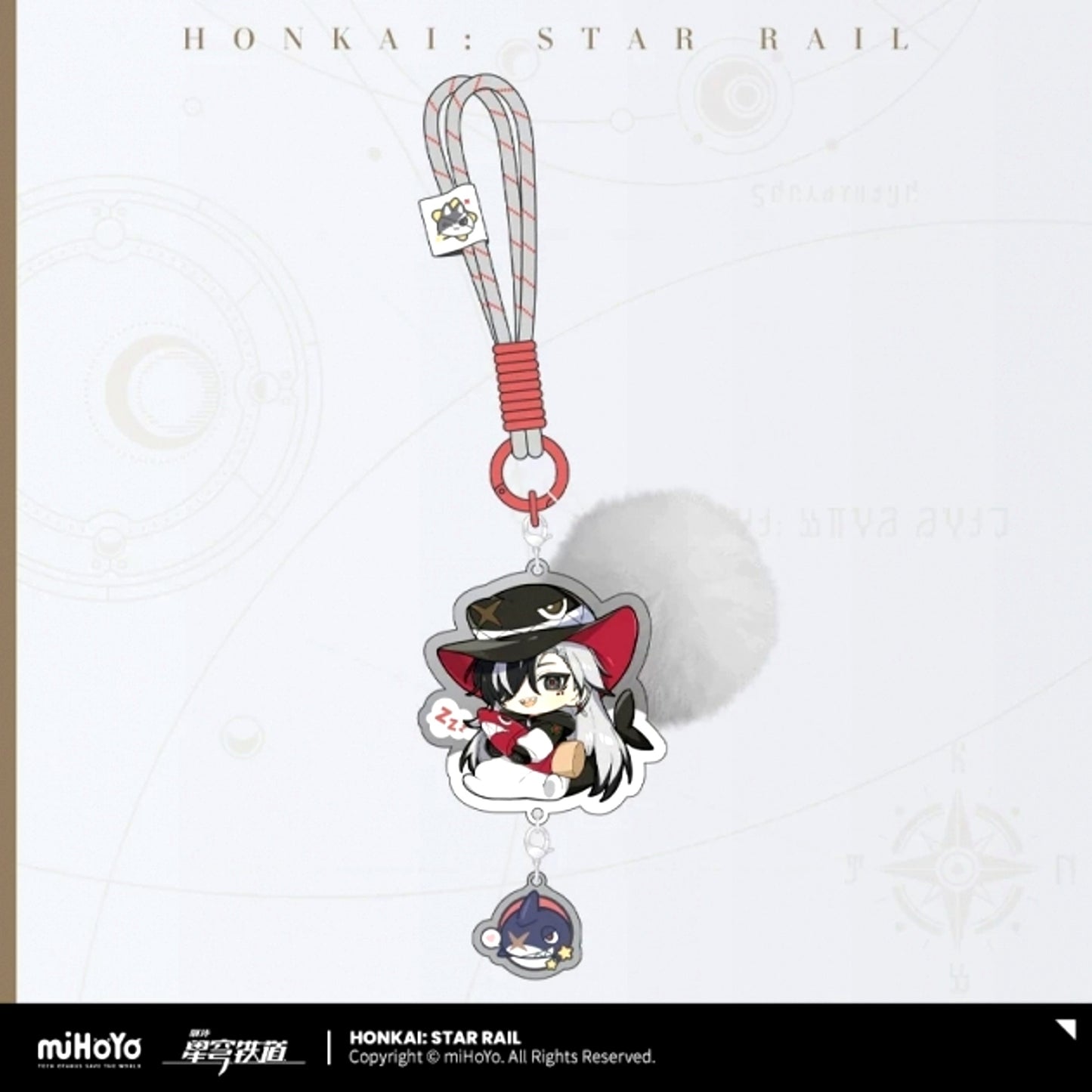 Honkai: Star Rail Boys Dormitory Series Chibi Character Acrylic Keychain Boothill [NEW]