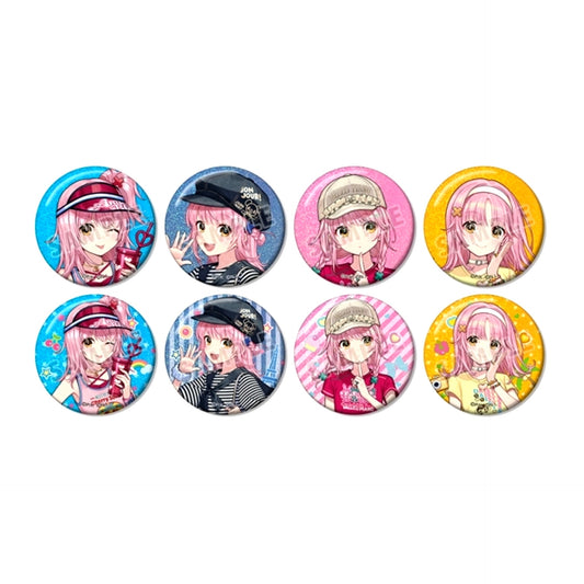 Shugo Chara! NARUMIYA Characters Collaboration Cheriko Illustration Trading Hologram Can Badge (with Bonus) [NEW]
