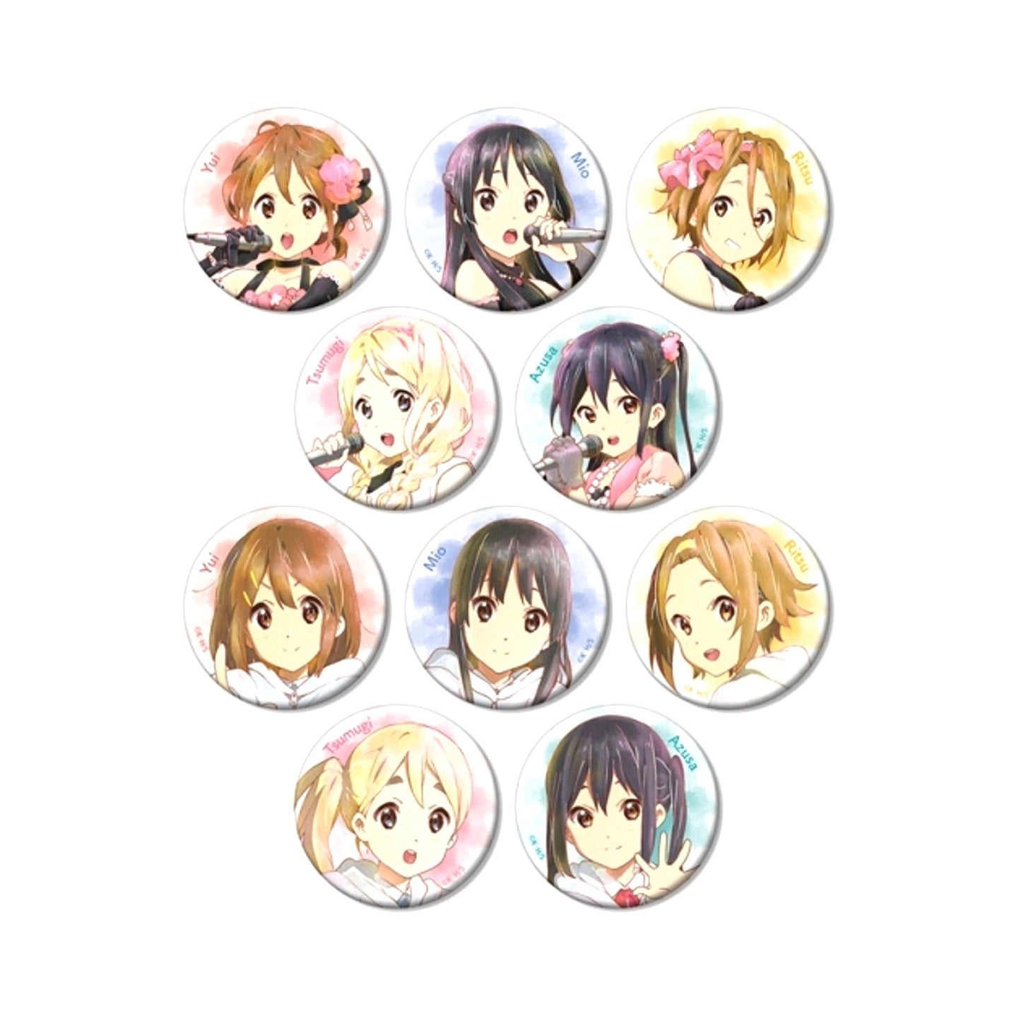 K-On! Trading Ani-Art aqua label Part 2 Matte Button Goods - Badge with animate with Benefits Bonus [NEW]