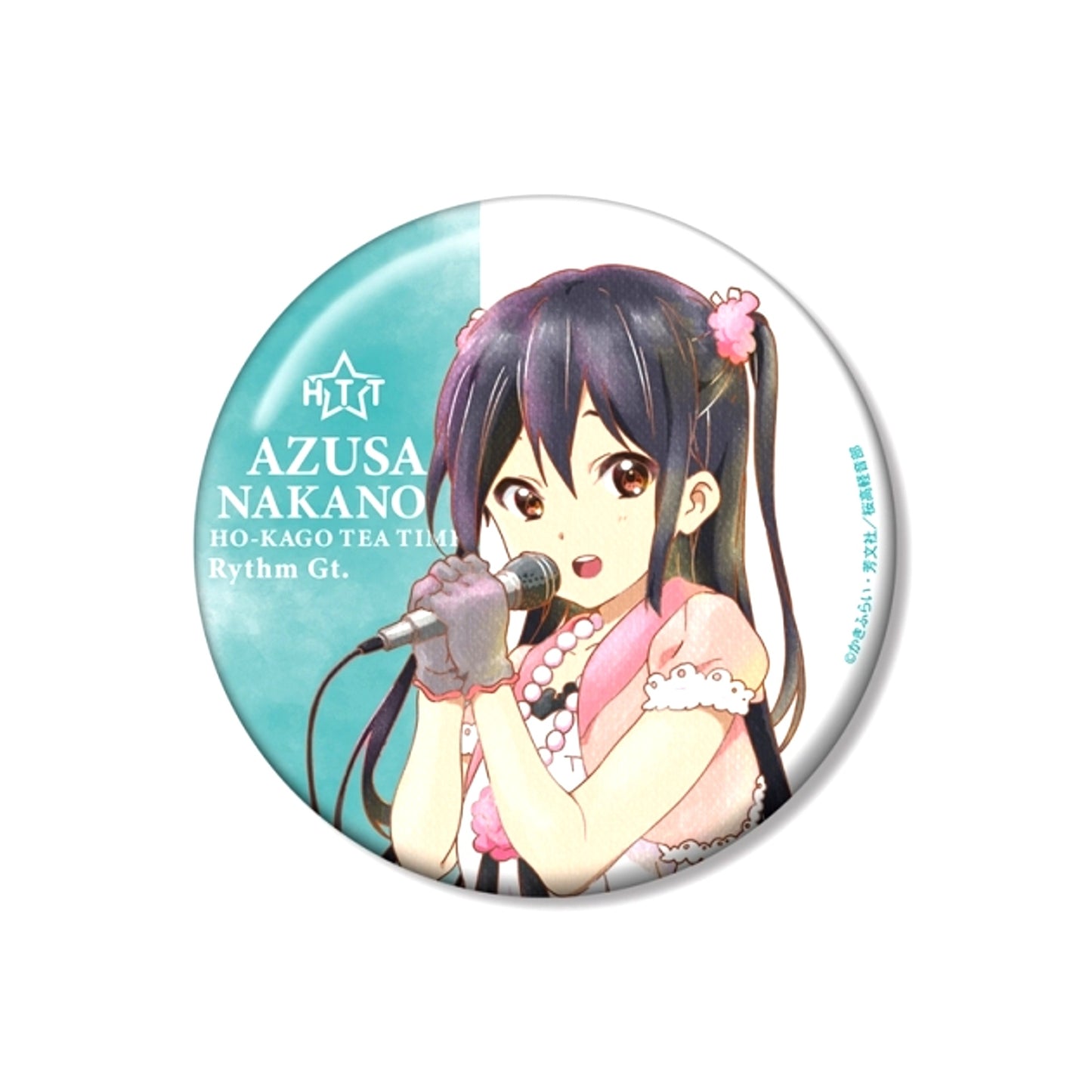 K-ON! Azusa Nakano Ani-Art aqua label Vol.2 100mm Can Badge ver.A [NEW]