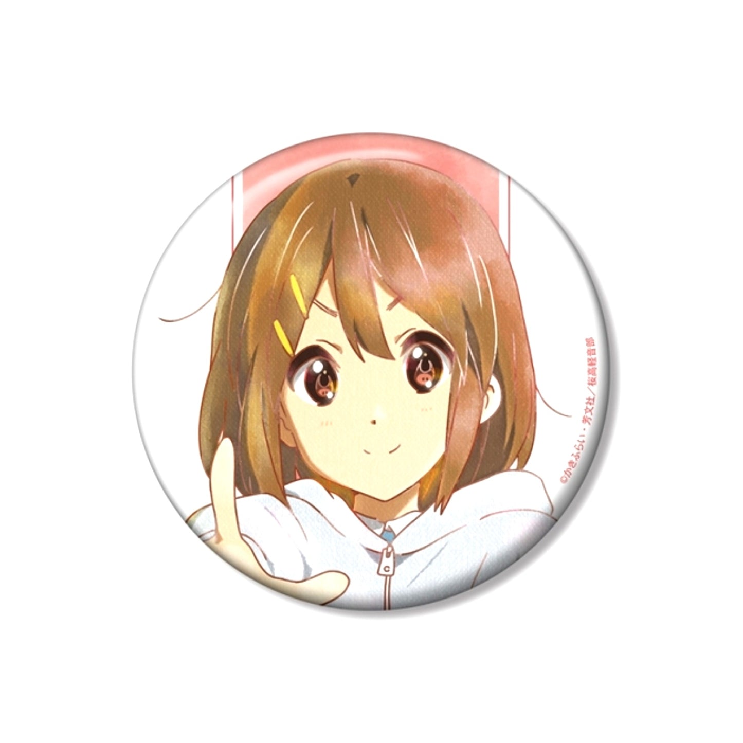 K-ON! Yui Hirasawa Ani-Art aqua label Vol.2 100mm Can Badge ver.B [NEW]