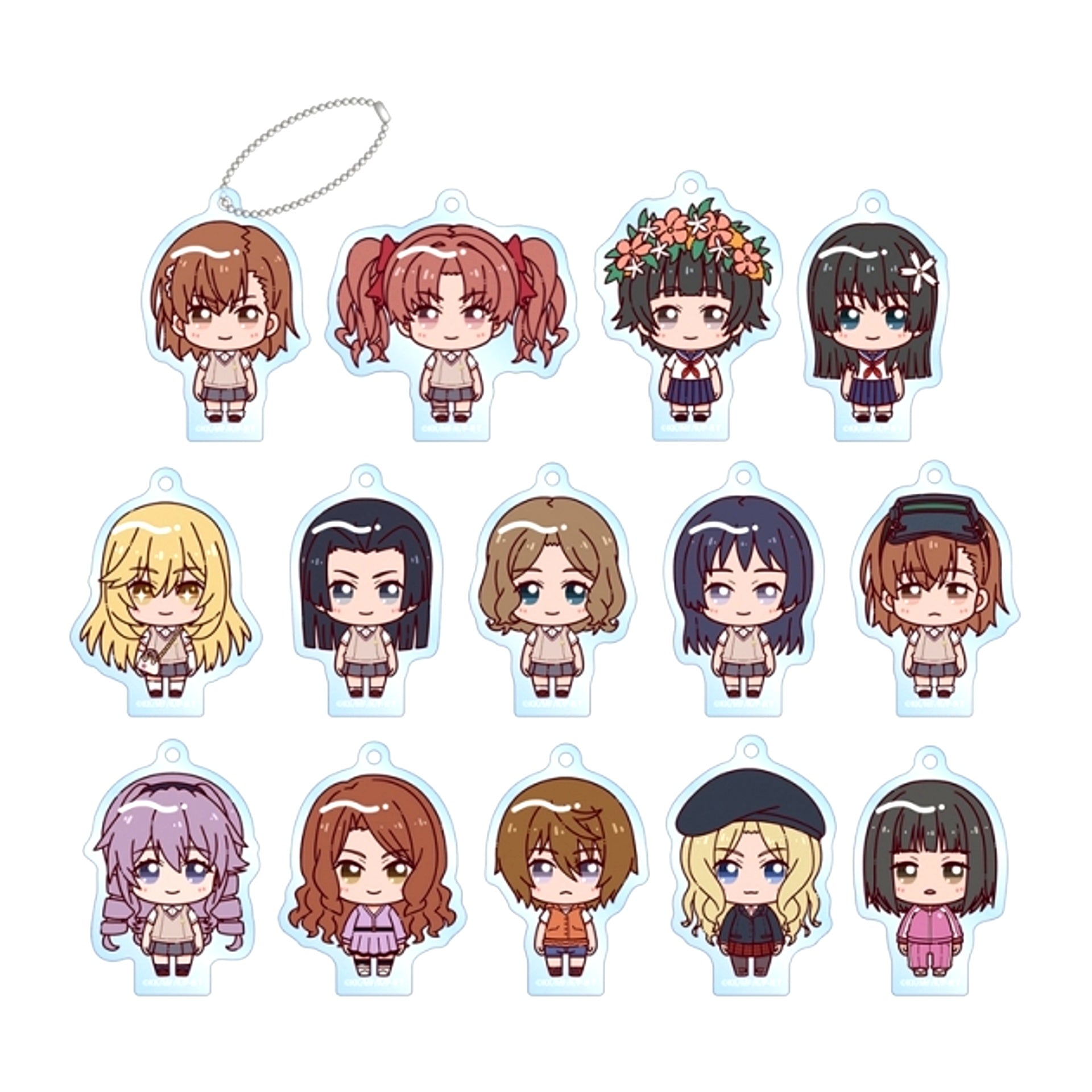 A Certain Scientific Railgun T Trading Chokon-to! Acrylic Keychain Goods - Keychain [NEW]