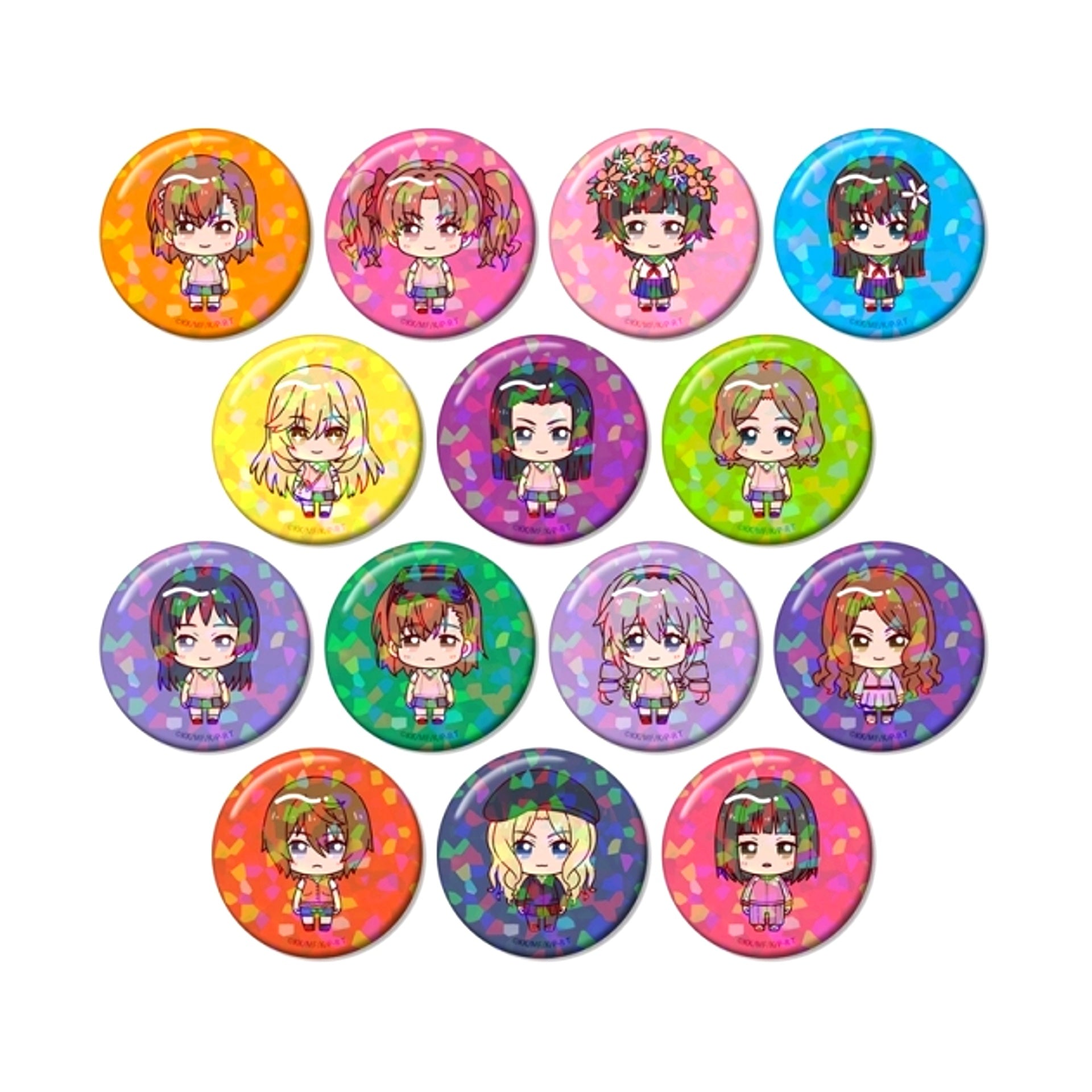 A Certain Scientific Railgun T Trading Chokon-to! Hologram Button Goods - Badge with with Benefits Bonus [NEW]