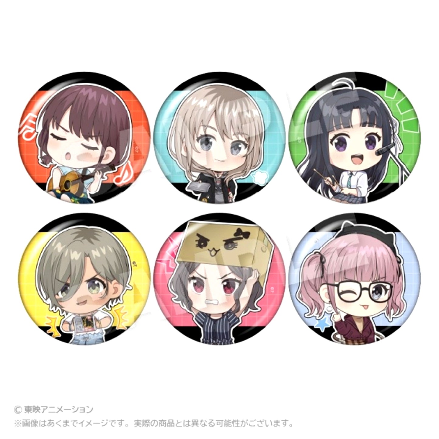 TV Anime Girls Band Cry Trading Famous Scene Can Badge [NEW]