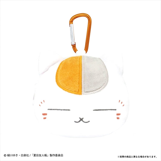 Natsume's Book of Friends Stuffed Toy with Carabiner Fastener Mascot Nyanko-sensei Goods - Mascot [NEW]