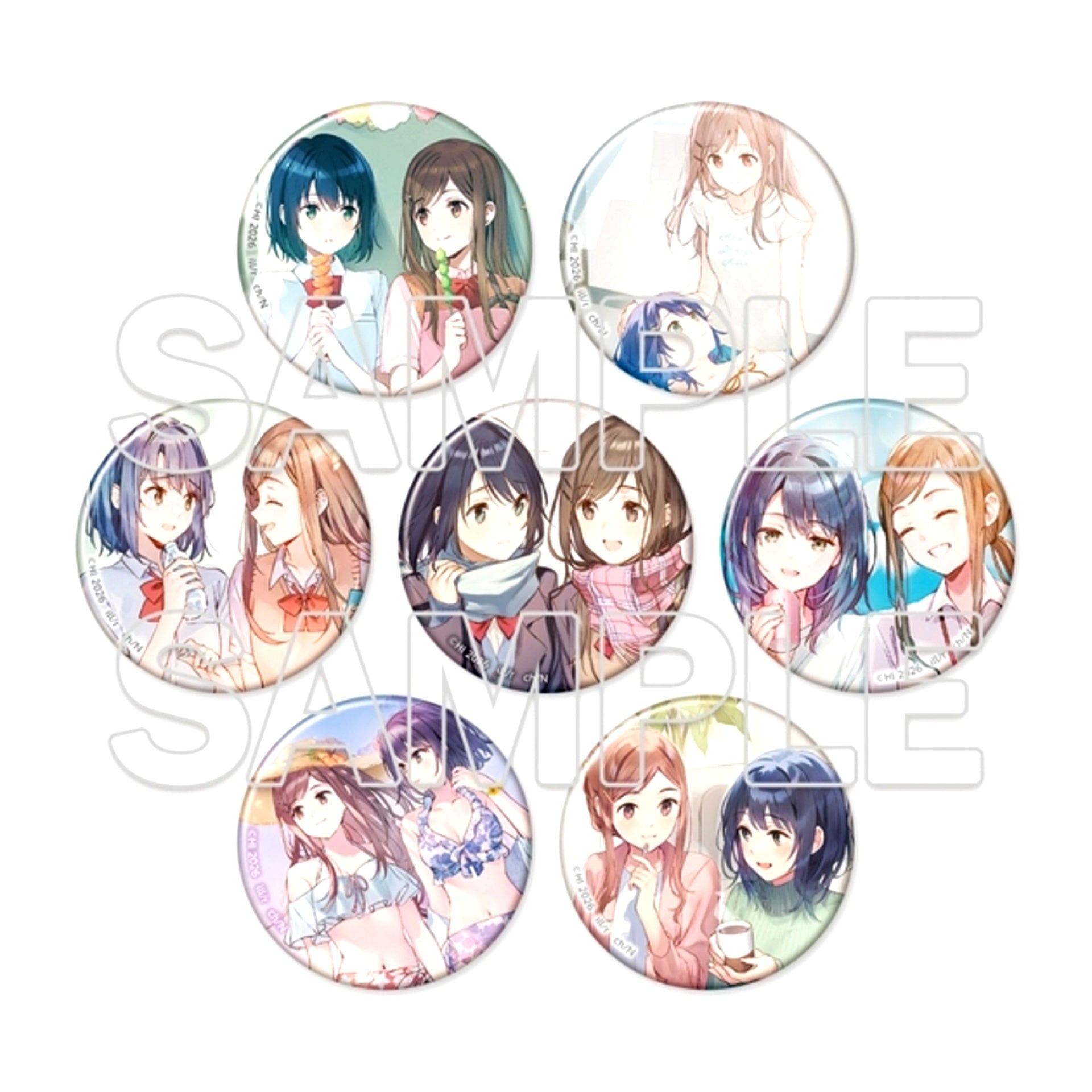 Adachi and Shimamura Random Button Goods - Badge [NEW]