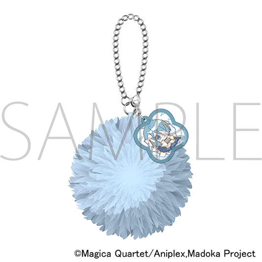 Puella Magi Madoka Magica Pompom Keychain / Miki Sayaka Pastel Pop [NEW]