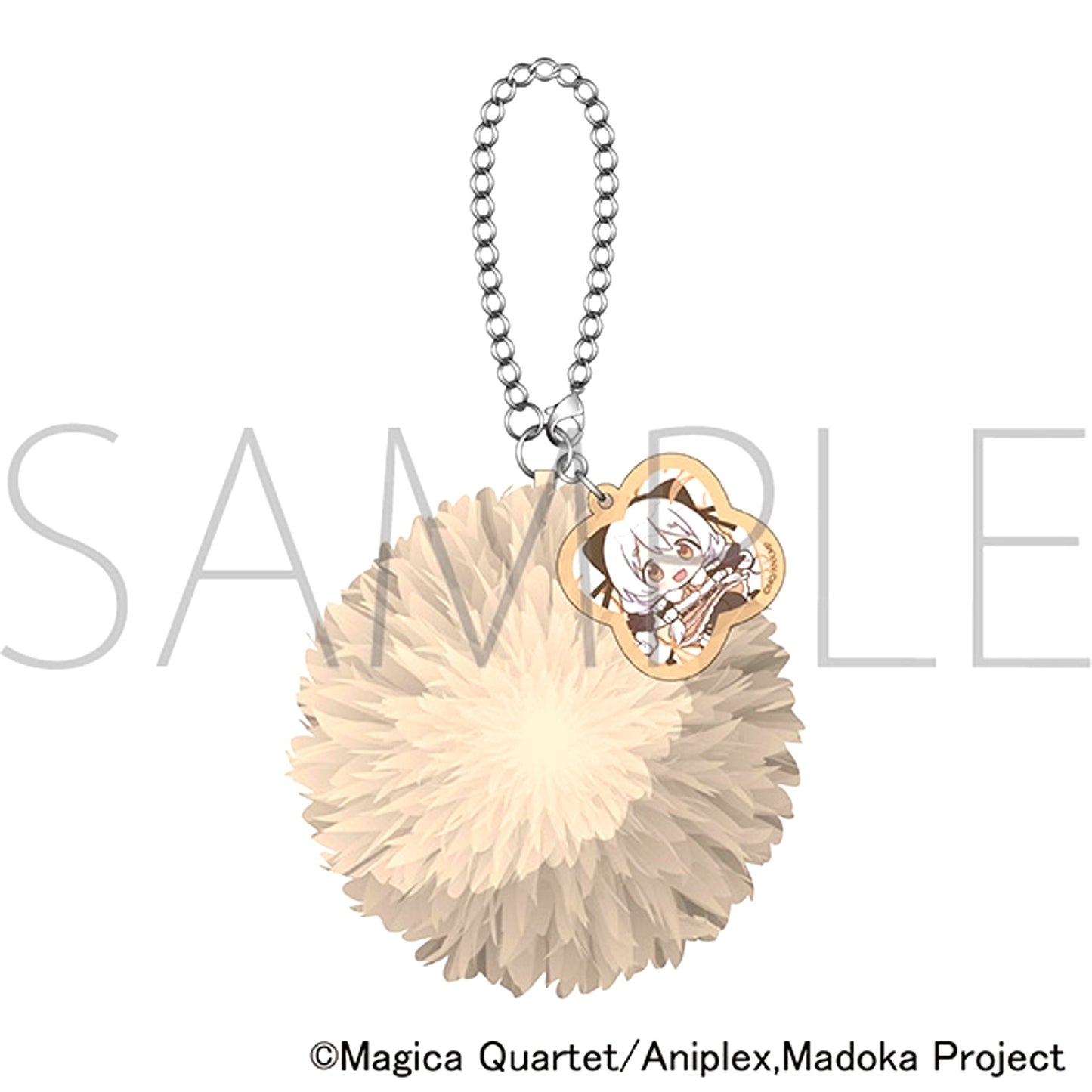 Puella Magi Madoka Magica Pompom Keychain / Momoe Nagisa Pastel Pop [NEW]