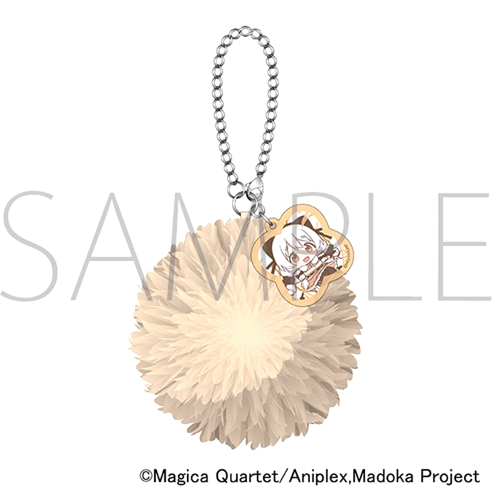 Puella Magi Madoka Magica Pompom Keychain / Momoe Nagisa Pastel Pop [NEW]