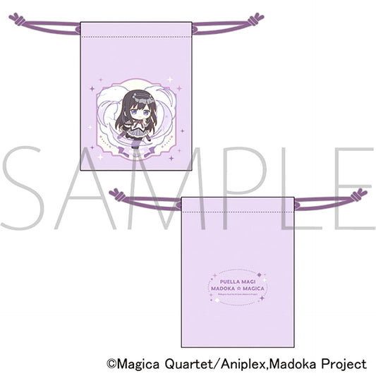 Puella Magi Madoka Magica Drawstring Pouch / Akemi Homura Pastel Pop [NEW]