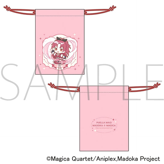 Puella Magi Madoka Magica Drawstring Pouch / Sakura Kyoko Pastel Pop [NEW]