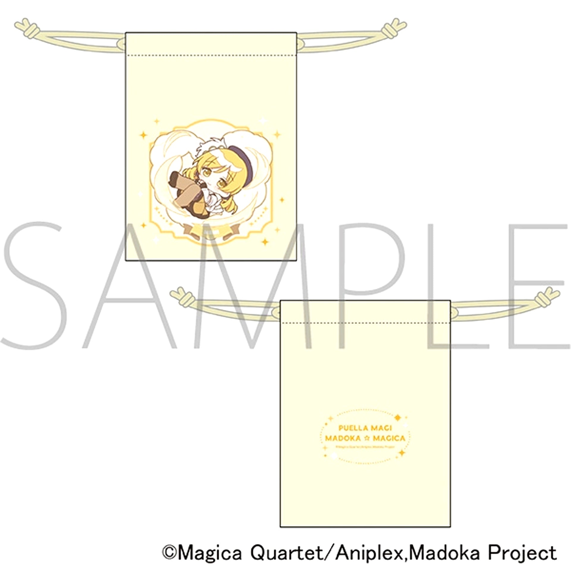Puella Magi Madoka Magica Drawstring Pouch / Tomoe Mami Pastel Pop [NEW]