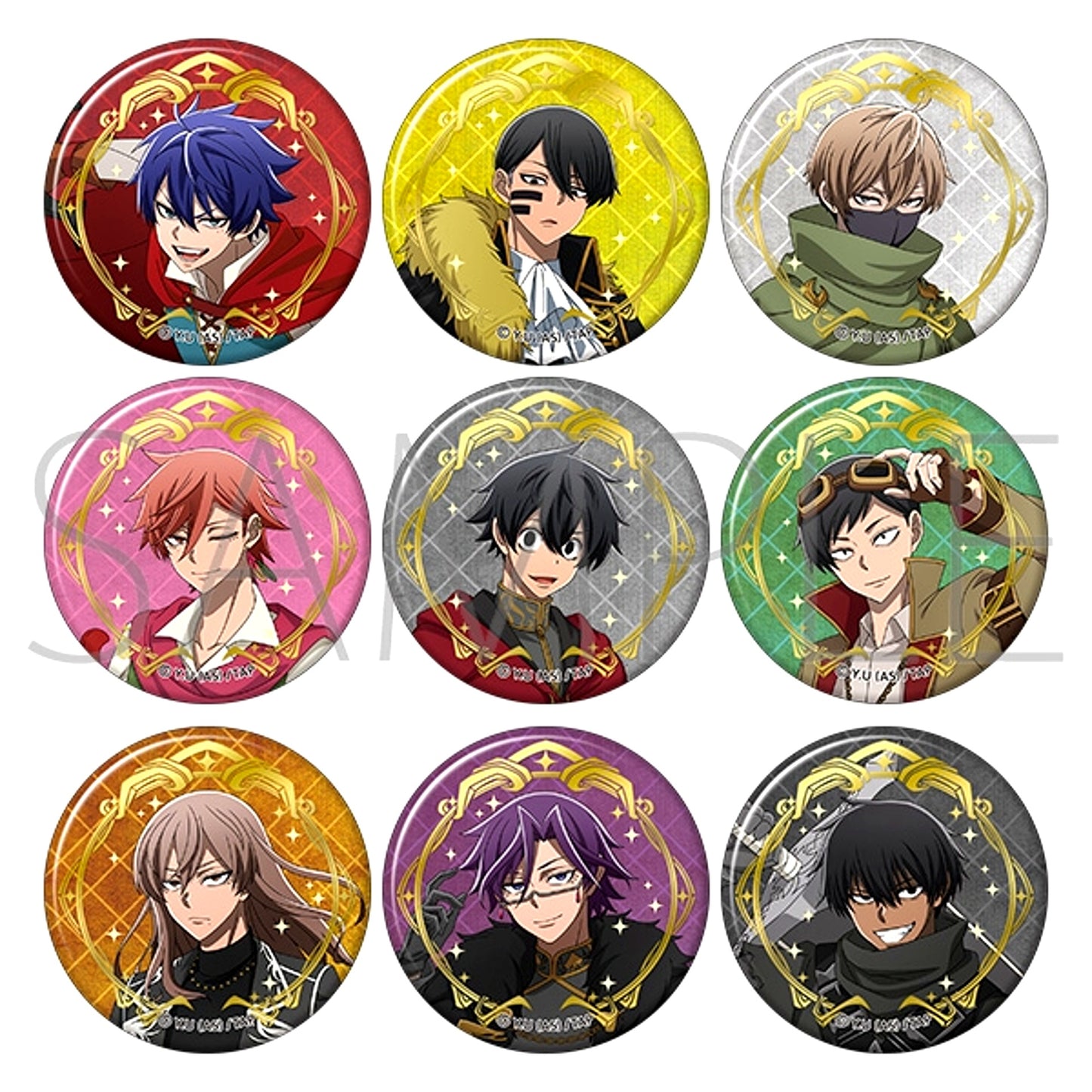 Togen Anki: Dark Demon of Paradise Foil Stamped Chara Badge Collection /RPG Goods - Badge [NEW]