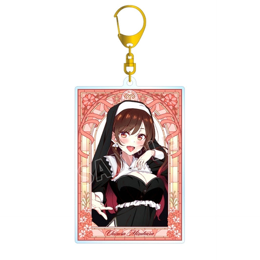 TV Anime Rent-a-Girlfriend Newly Drawn Chizuru Mizuhara Sister ver. BIG Acrylic Keychain (Animate Advance Sale) [NEW]