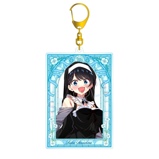 TV Anime "Rent-a-Girlfriend" Newly Drawn Ruka Sarashina Sister ver. BIG Acrylic Keychain (Animate Advance Sale) [NEW]