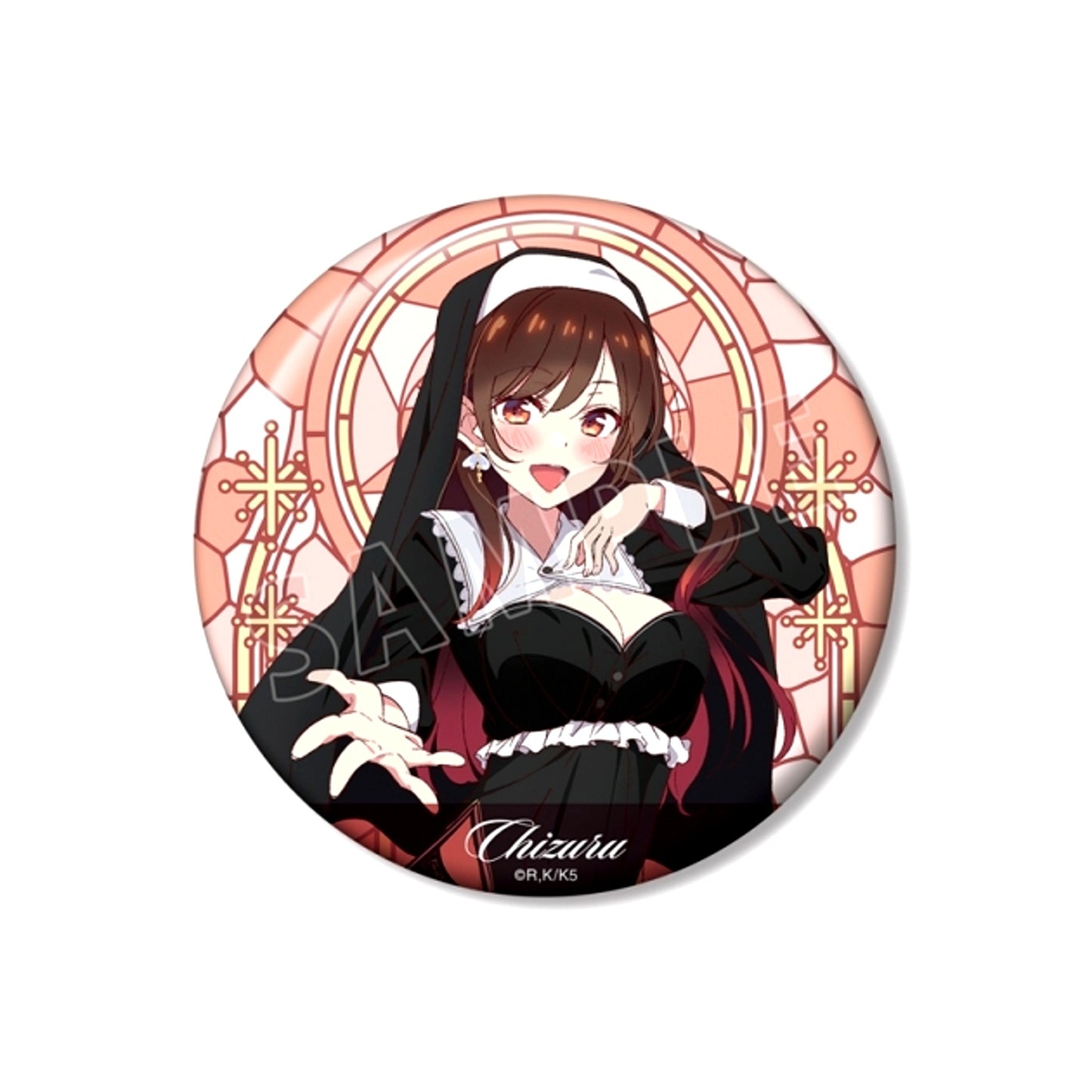 TV Anime Rent-a-Girlfriend Newly Drawn Chizuru Mizuhara Sister Ver. 100mm Can Badge [NEW]
