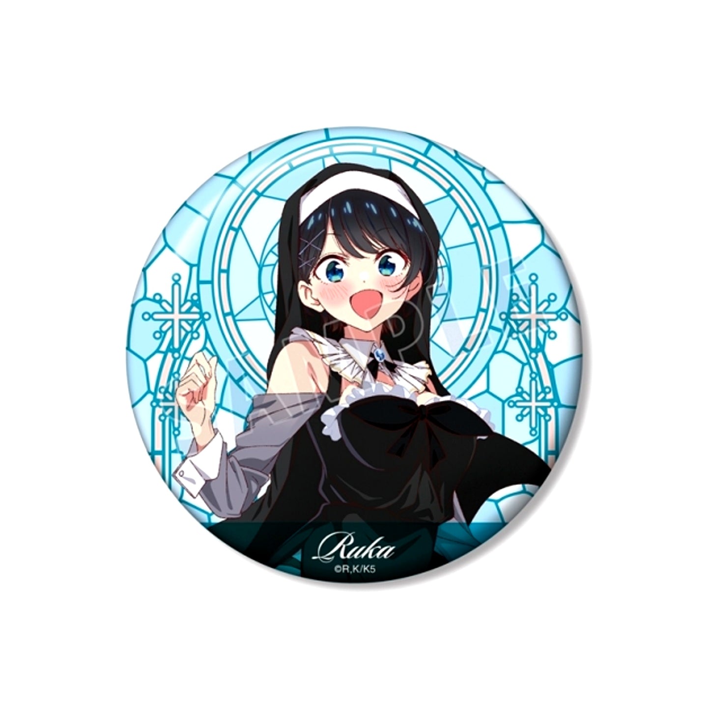 TV Anime Rent-a-Girlfriend Newly Drawn Ruka Sarashina Sister ver. 100mm Can Badge (Animate Advance Sale) [NEW]